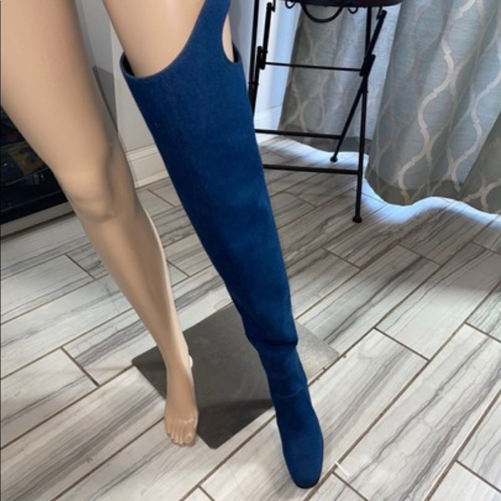 Burberry OTK Denim Boots - Picture 6 of 10